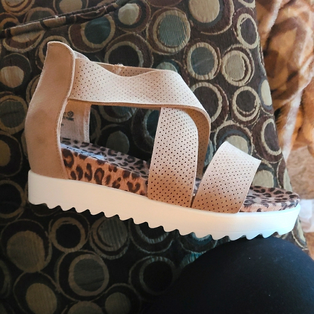 Brand New Leopard Platform Sandals